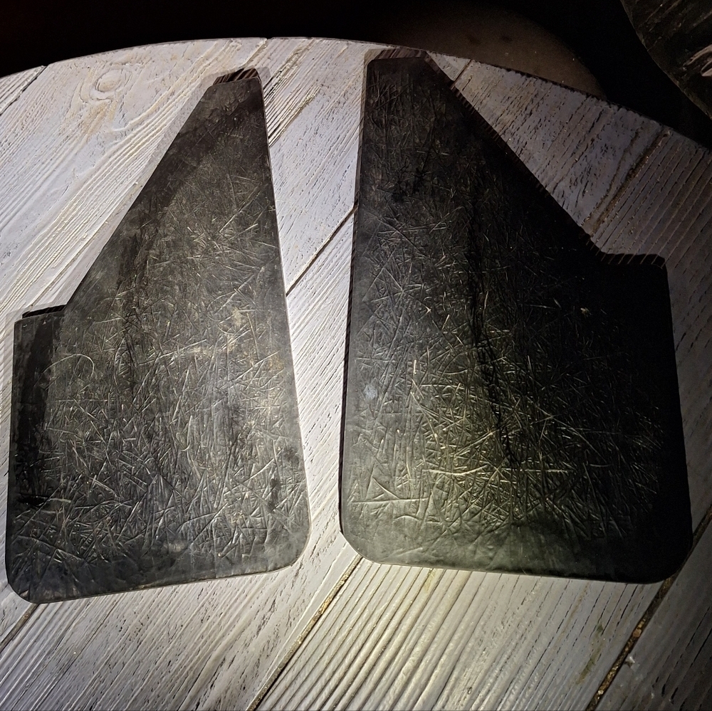 Harley-Davidson Black And Orange Mud Flaps Universal - Picture 4 of 8